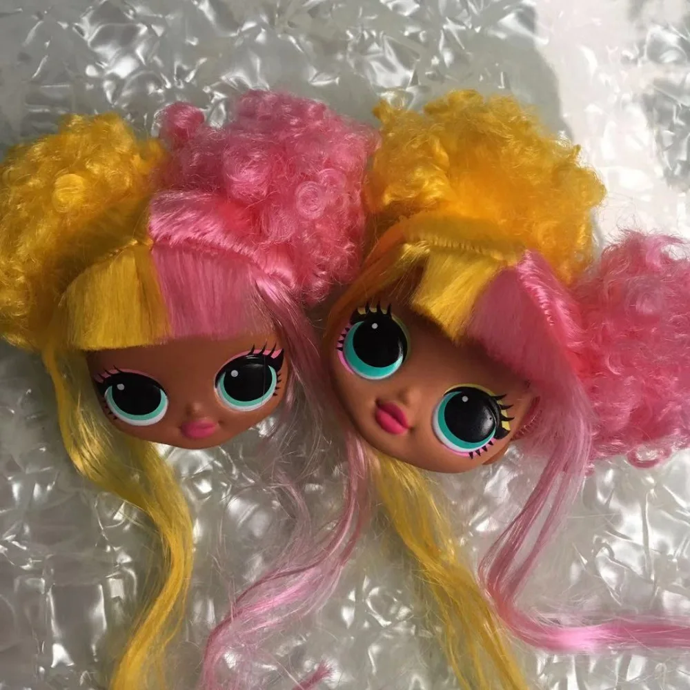 Мода сестра кукла голова игрушка черные волосы девушка кукла игрушка волосы кукла игрушка часть девушка мода Сделай Сам туалетный игрушечный парик 1/6 куклы парики