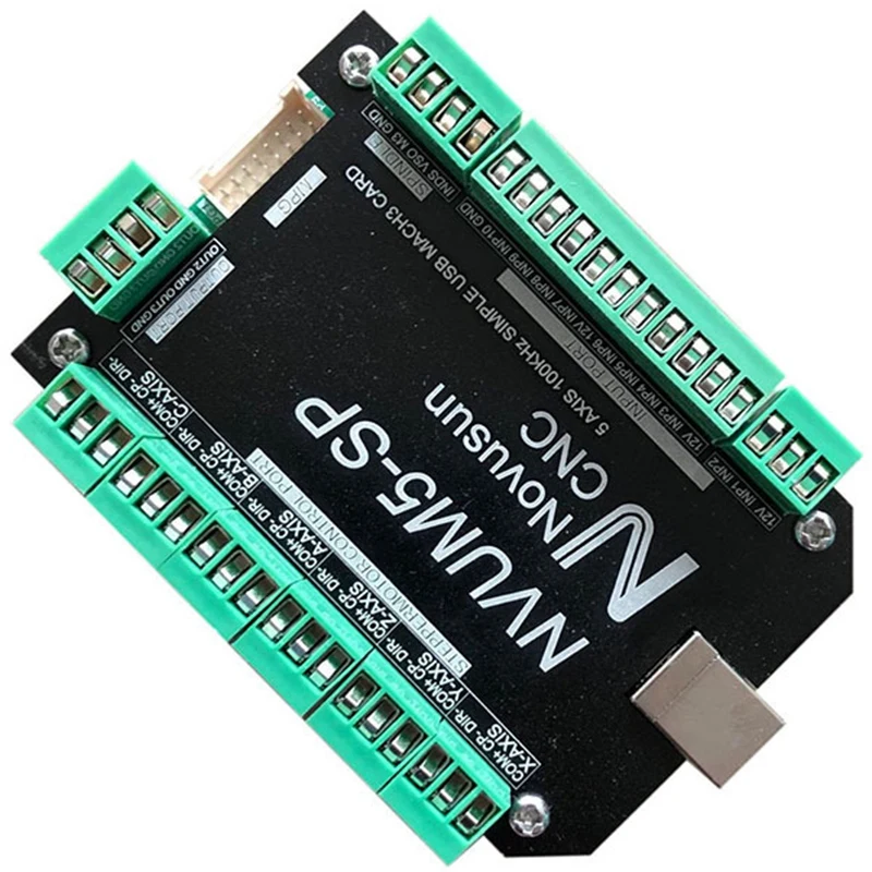 NVUM5-SP USB MACH3 интерфейсная плата 5 контроллер ЧПУ 100 кГц для шаговый моторный инструмент профессиональный