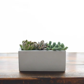 

concrete planter silicone mold rectangle Silicone Flower pot mold concrete decoration mold