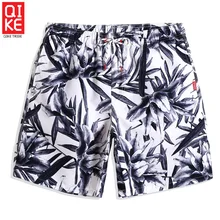 QIKE мужской сексуальный купальный костюм мультфильм китайская живопись тушью быстросохнущая серфинг купальники пляжные шорты бегунов plavky трусы сетка