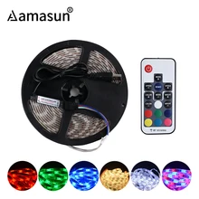 USB 5 В светодиодный светильник для кухонного шкафа, лента, светодиодный s для гостиной, спальни, ПК, HDTV, шкаф, домашнее освещение