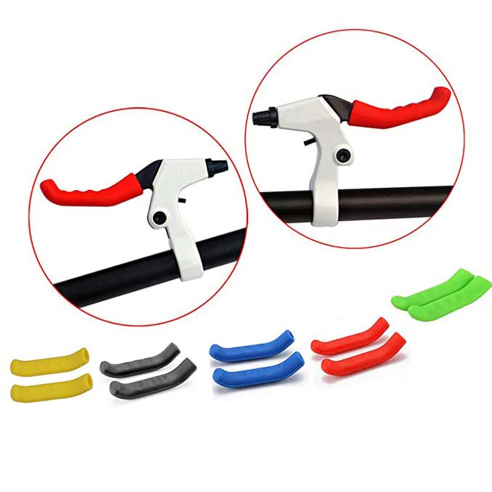 

Bicycle Brake Handle Cover Silicone MTB Bike Bicycle Handlebar Protect Cover anti-slip Bicycle Protective Gear Bike accessories