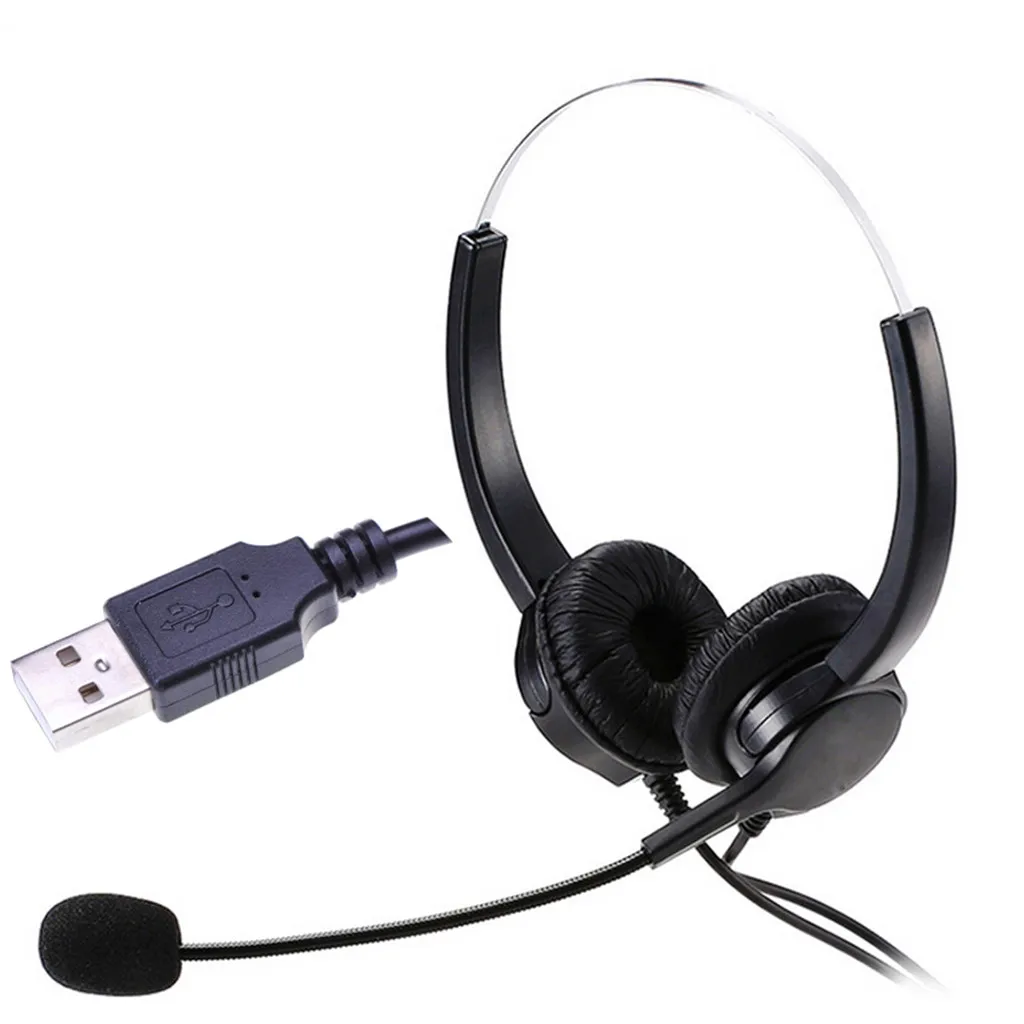 2 Pcs USB Stereo PC Laptop Gamer Gaming Headset Over-Ear Headphones For Notebook Music Headphone | Электроника