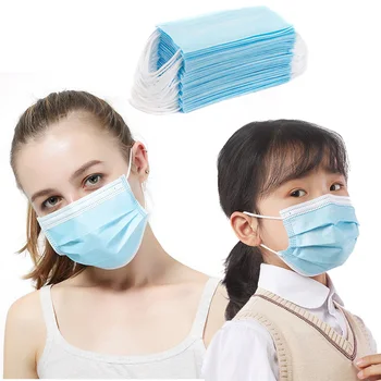 

50pcs Children Disposable Mask Face Mouth Mask Anti Dust Dustproof PM2.5 Protective Masks for Kids Adults