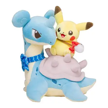 

Takara Tomy Plush Doll Pokemon Lapras Pikachu Soft Animal Kids Toy Gifts 25cm
