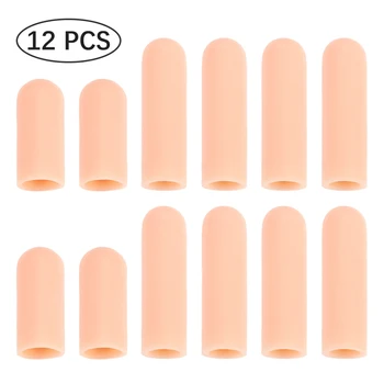 

6 pairs Silicone Finger Protector Sleeve Cover Anti-cut Heat Resistant Anti-slip Fingers Cover for Cooking Kitchen Tools