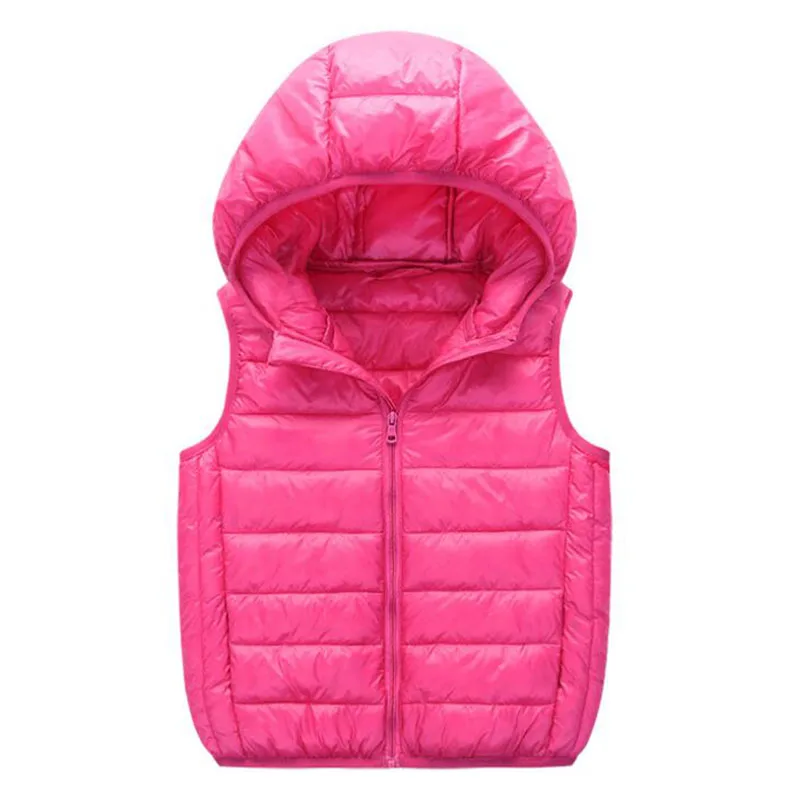 New Children Down Vest Fashion Boys Girls Keep Warm Baby Cotton Clothes Autumn Winter Kids Clothing Big oy Vest