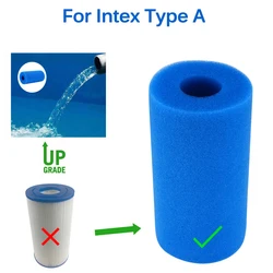 Swimming Pool Filter Cartridge Foam Replacements Reusable Washable Fish Tank Cleaner Filters Sponge Cleaning Tools Accessories