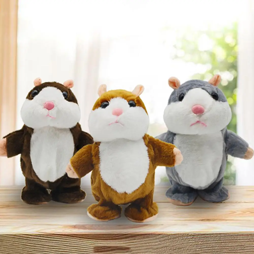 

Cute Talking Hamster Plush Animal Doll for Baby Kids Girls Boys Sound Record Repeat Educational Toys