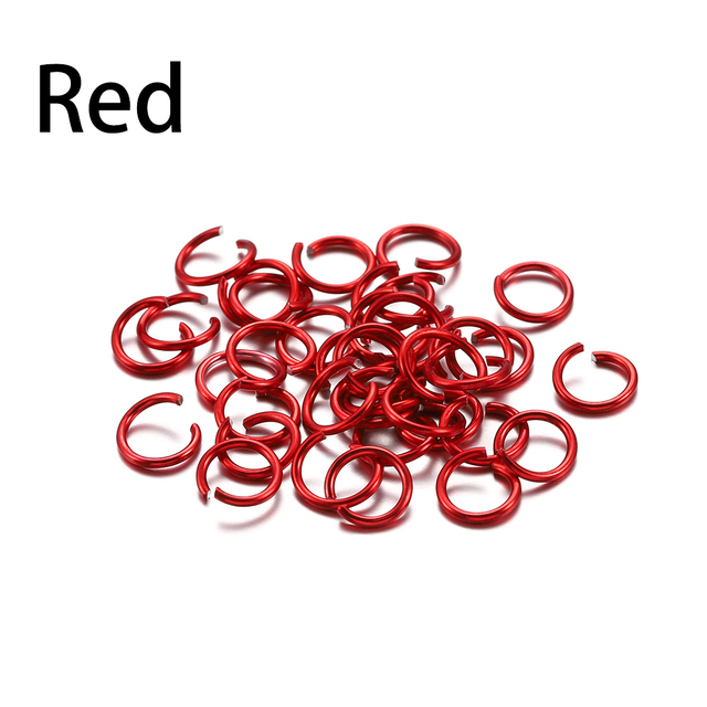 6 8 10 mm Aluminum Soft Open Jump Ring Split Rings Connectors For DIY Jewelry Making Findings Supplies Accessories