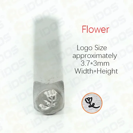 3 мм лист шаблон/растения щупальца/Птицы дизайн металлические ювелирные изделия марки, маленький цветок DIY браслет/ювелирные знаки стальная печать - Цвет: Flower