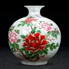 Jingdezhen Ceramic Crystal Glaze Vase Flower Vase Modern Chinese Living Room TV Cabinet Wine Cabinet Decoration 2
