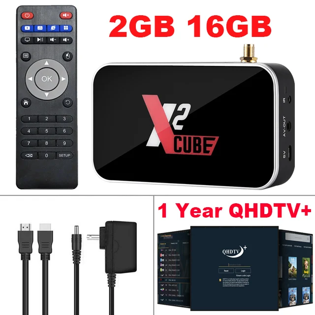 Ugoos X2 cube tv BOX с 1 год QHD tv plus IP tv подписка Франция IP tv Европа Франция арабские африканские Марокко тюнер для просмотра телеканалов Нидерландов - Цвет: with 1Year QHD plus