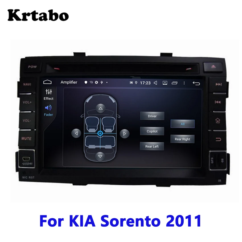 Krtabo подключи и играй, автомобильный Радио Android мультимедийный плеер для KIA Sorento 2011, магнитофон, автомобильный DVD, gps навигация, стерео