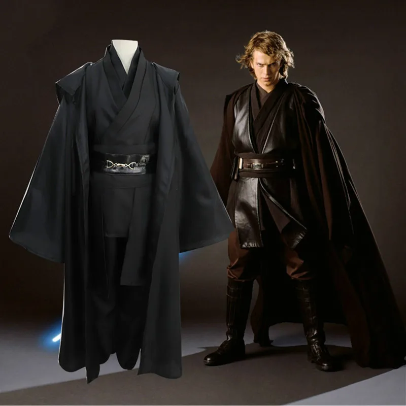 Seguir Asociación Nota Anakin Skywalker-Disfraz de caballero Jedi de la Guerra de Las Galaxias  para hombre, réplica de túnica Jedi de fantasía, disfraz de Halloween,  talla grande _ - AliExpress Mobile
