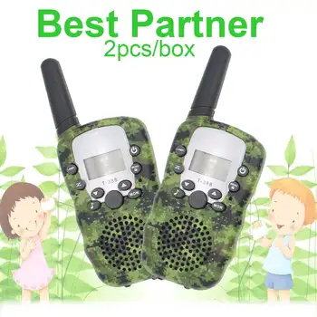

Child 22 Channels FRS mini Radio military camo T-388 with LED flashlight 2pieces/box RT388 toy Walkie Talkie for Kids Camouflage
