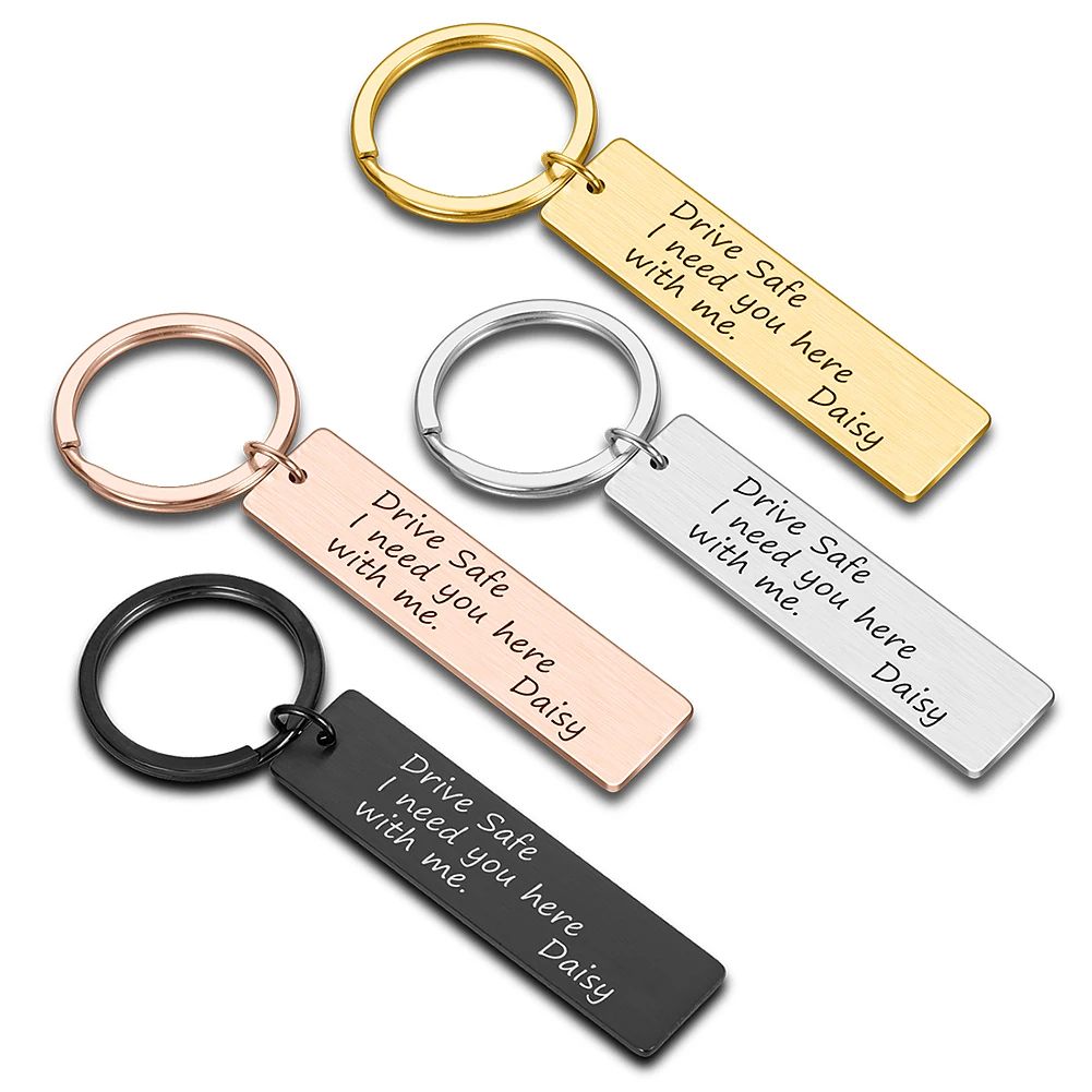Personalised Drive Safe Keyring