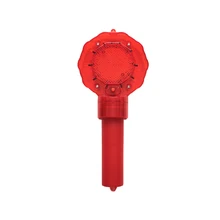

Handheld LED Strobe Warning Light Flashing Construction Safety Light Road Barricade Traffic Light Plastic Waterproof, Red