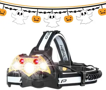 

Headlamp Flashlight, LED Headlight 5 Modes, Work Headlight Waterproof, Head Torch Lighting Range Up To 500M, Brightest 10000 Lum