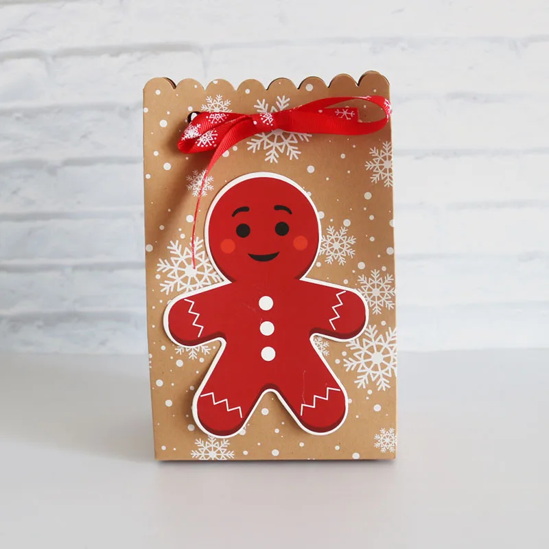 Рождественская бумажная коробка, мешок для конфет, сумка для пустыни, Navidad, рождественские украшения, домашний праздничный вечерние принадлежности