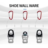 MTB Road Cycling Shoes Mount Wall Ware Portable Hanger Wall Hook Shoe Rack For SPD SM-PD22 KEO Pedal Cycling Shoes Cleat Set 2