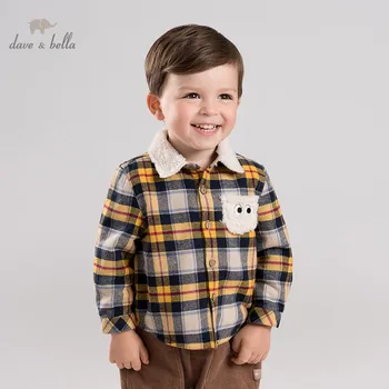 

DBW11831 dave bella autumn baby boy plaid jacket children fashion outerwear kids coat