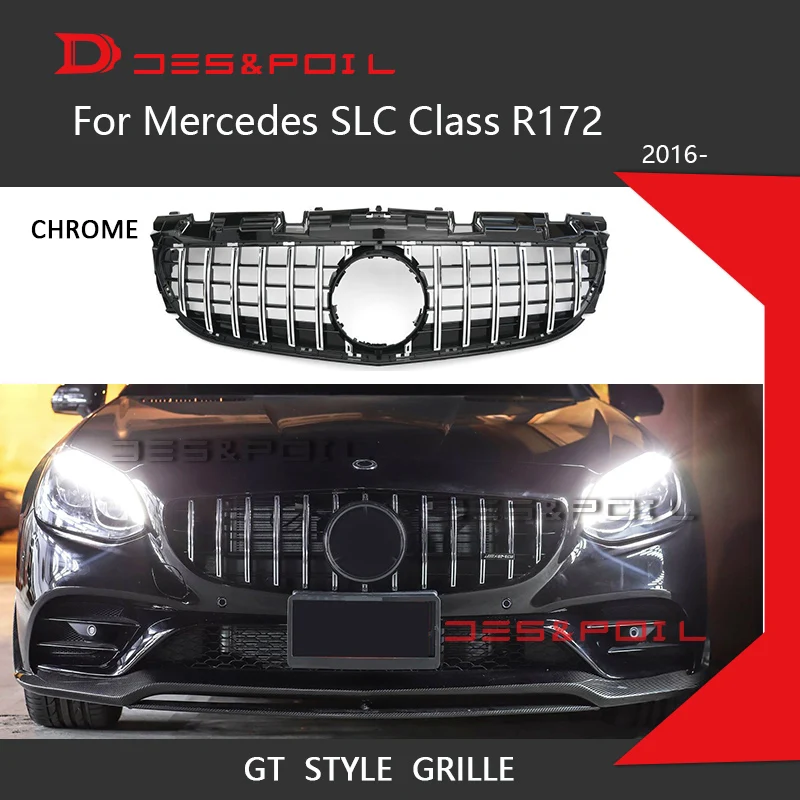 Решетка для Mercedes SLC Class GT R172 новый стиль автоматическая передняя Вертикальная