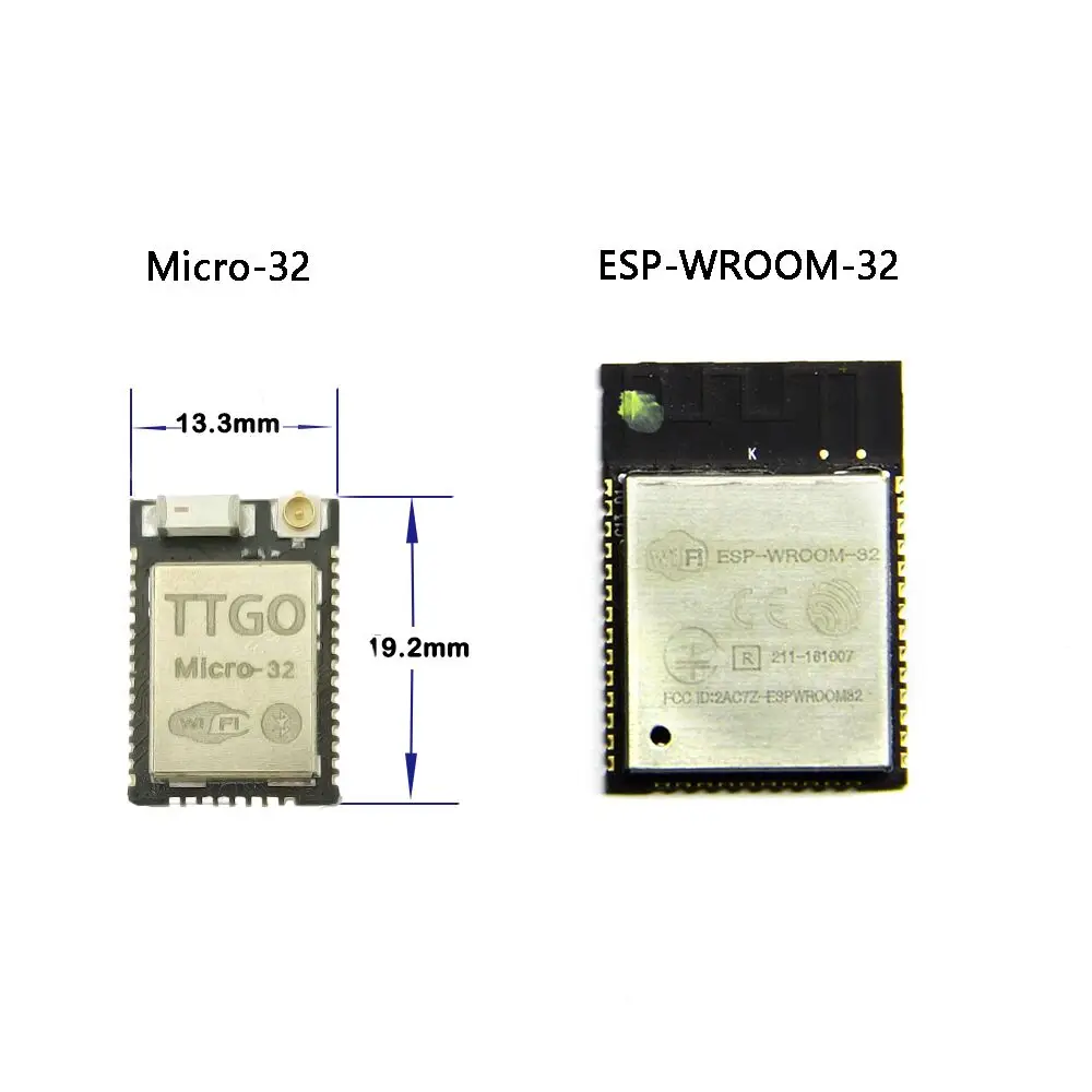 LILYGO®TTGO Φ V2.0 Wifi беспроводной Bluetooth модуль ESP32 Micro 32 IPEX|Печатные платы| |