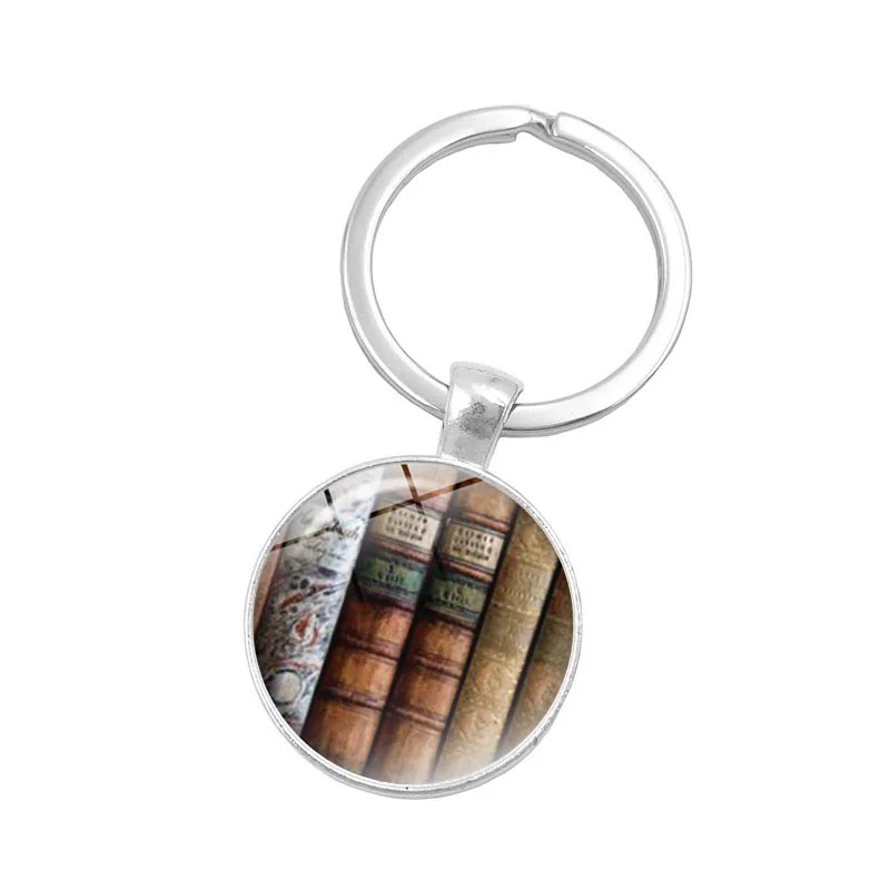 

Accessories Library Book Series Time Stone Keychain Handmade DIY Creative Accessories Key Ring