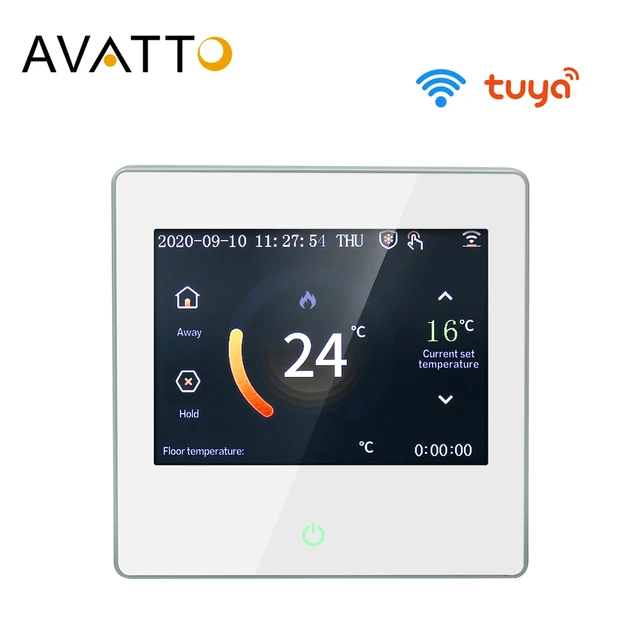 AVATTO Tuya LED Touch Screen WiFi Smart Thermostat Temperature Controller  with Fahrenheit Display Works for Google Home, Alexa - AliExpress
