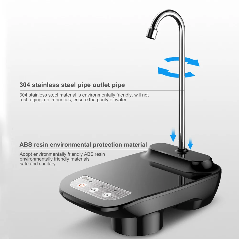 Электрический диспенсер для воды беспроводной портативный Электрический Автоматический водяной насос ведро бутылка Диспенсер USB Перезаряжаемый