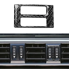 

For Toyota Land Cruiser Prado 2010-2018 Carbon Fiber Center Air Conditioning Vent Trim Cover Air Outlet Sticker Accessories