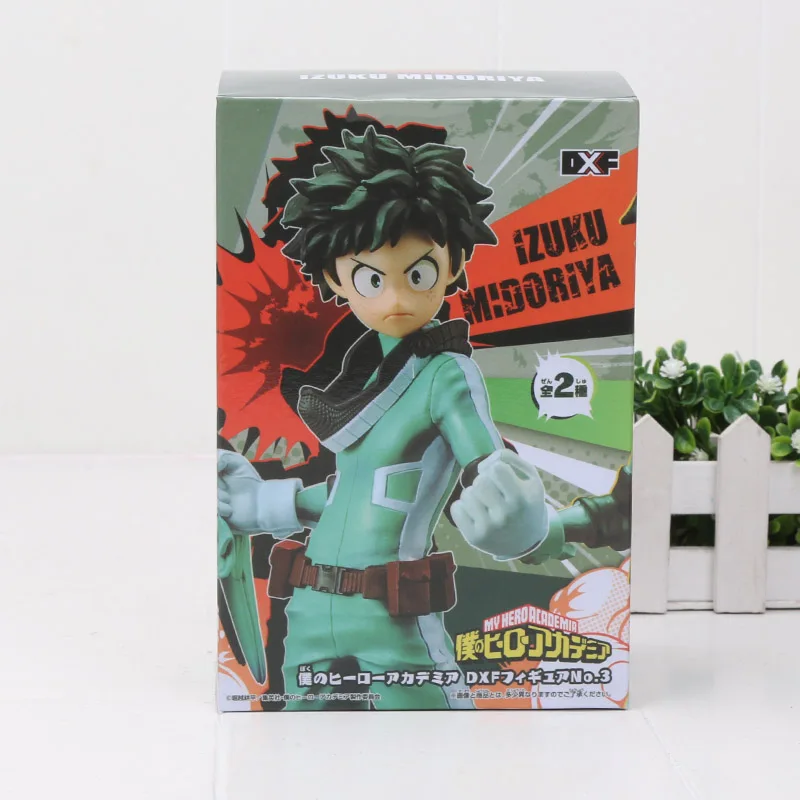 16 см My Hero Academy Figure Ochaco Uraraka, фигурка мидория изуку, фигурка из ПВХ, Коллекционная модель, игрушки, куклы, Brinquedos - Цвет: Midoriya Izuku box