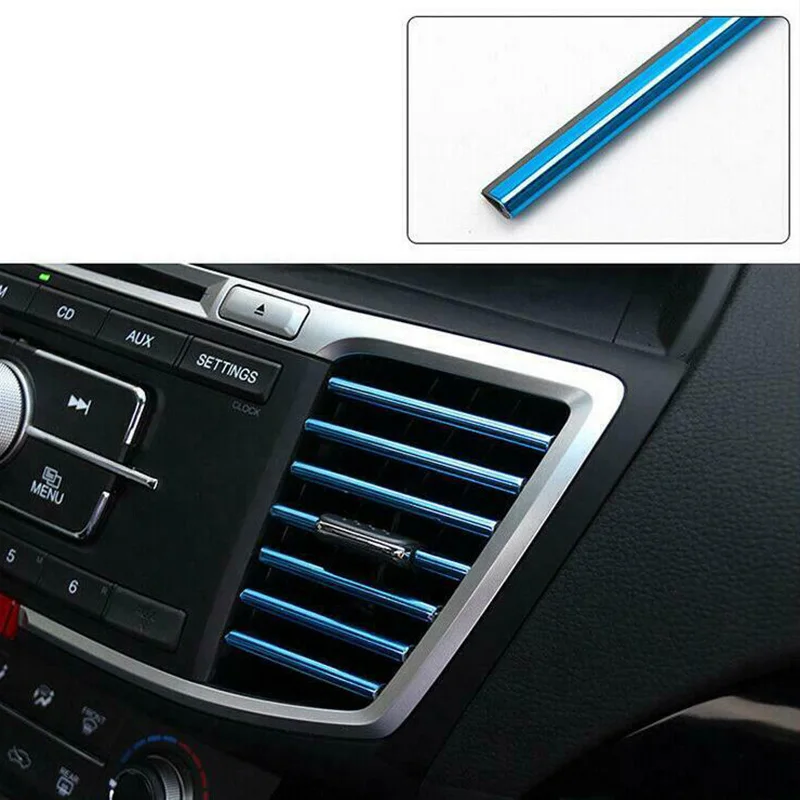 Promo JAM Universal Car Accessories Colorful Air Conditioner Air Outlet Decoration Strip 
