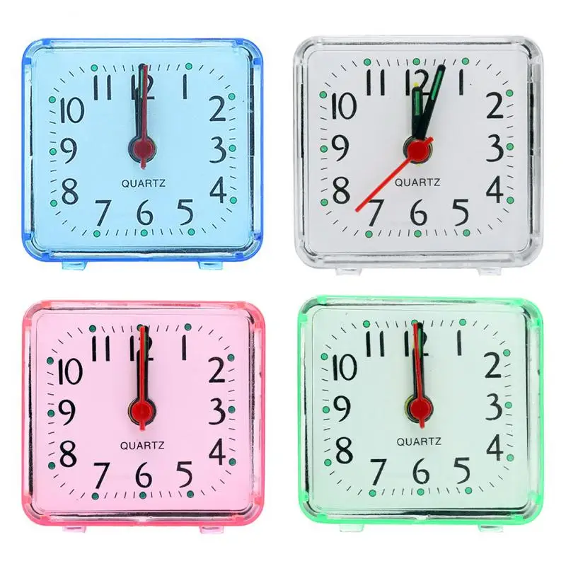 Small Alarm Clock Cute Creative Fashion Student Clocks Multipurpose Bedroom Bedside Office Electronic Clock Room Decoration Tool