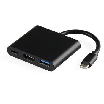 

For Apple For Switch Type-C To Hdmi Adapter Converter HDMI USB Three-In-One Converter Hub Usb 3.0 Multi-Function Converter