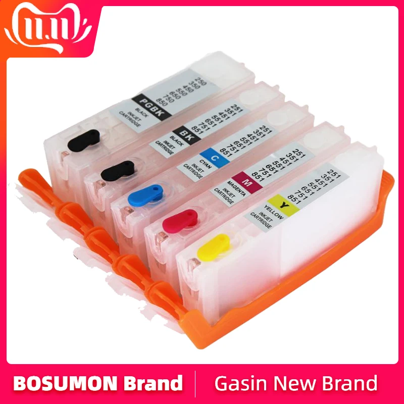 

For Canon PGI-450 CLI-451 | Refillable Ink Cartridge | With Chip for canon 450xl 451xl | For CANON PIXMA IP7240 MG5440 printer