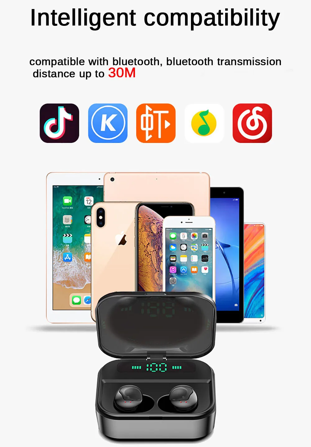 Наушники EARDECO 2200mAh power Bank TWS Bluetooth наушники 6D стерео беспроводные наушники игровая гарнитура с микрофоном IPX7 беспроводные наушники