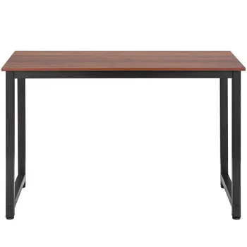 

Writing Computer Desk Waterproof Colorfast Scratch Resistant Laptop Study Table Office Workstation for Home Office Red-brown