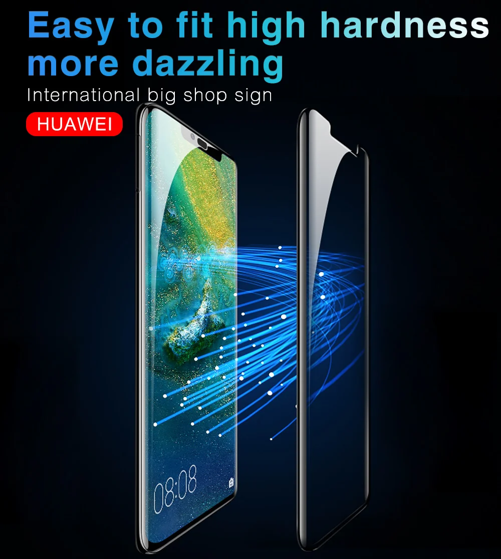 Защитное стекло для экрана huawei P30 Pro 10D 9 H, полностью клеящаяся пленка для huawei mate 20 10 P30 P20 Pro P9 P10 Plus, защитная пленка