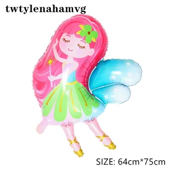 

Beautiful magic wand fairy aluminum foil new balloon wedding children's day birthday party decorations little girls like gifts