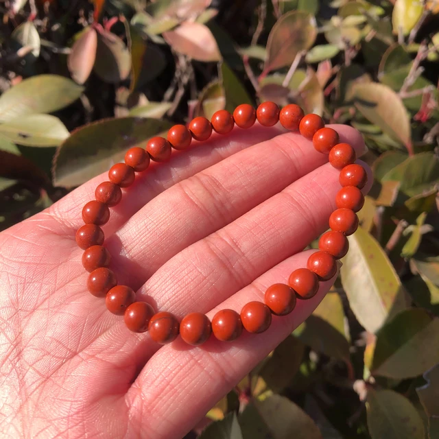 Red Jasper Oval Faceted Bracelet - Pandit.com