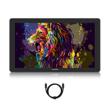 شراءHUION 21.5 بوصة Kamvas 22 زائد/Kamvas 22 جهاز كمبيوتر لوحي للرسومات المضادة للوهج محفورا قلم زجاجي اللوحي مراقب 140% SRGB دعم أندرويد