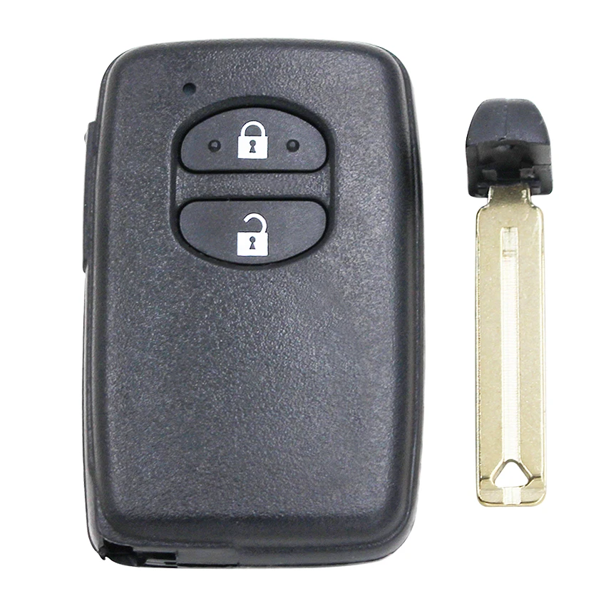 2 кнопки умный пульт дистанционного ключа корпус корпуса с Uncut Blade для Toyota Avalon Camry Highlander RAV4 Sequoia