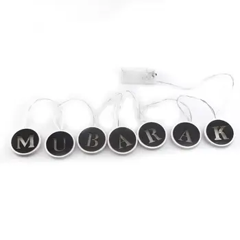 

Eid Mubarak Decoration LED String Light Night Lamp Ramadan Gift Islamic Party X7YD