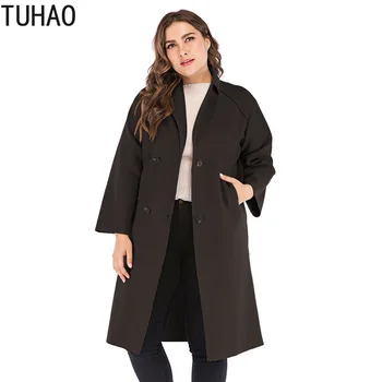 

TUHAO Womens Coat Cashmere Korean Wool Winter Coat Female Tops and Blouses Womens Plus Size 4XL 3XL Fashions Female Jacket WM13