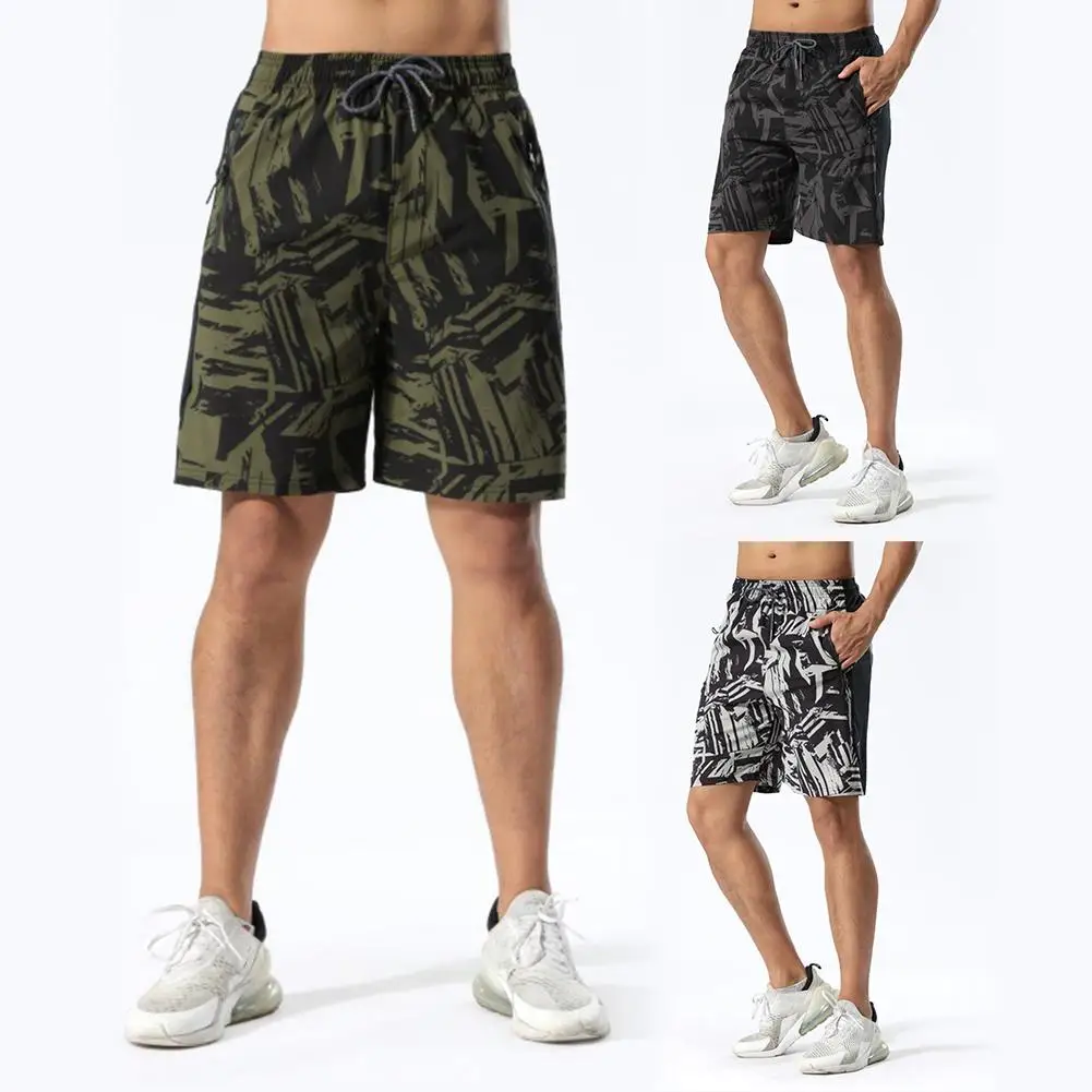 mens elastic waist drawstring shorts