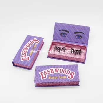 

Purple Lashwood Lash Case With 1 Pair Mink Eyelash