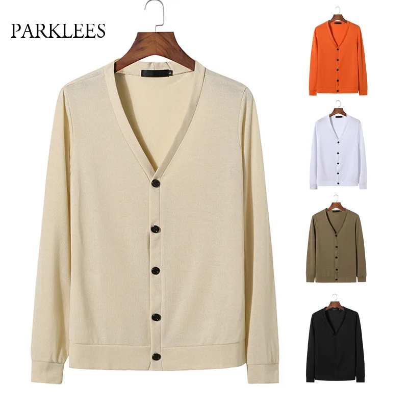 Solid Cardigan Sweater Japan Style Men Clothing Single Breasted Preppy Style Sweater Couple Knitted Casual Long Sleeve Mens Coat Solid Cardigan Sweater Japan Style Men Clothing Single Breasted Preppy Style Sweater Couple Knitted Casual Long Sleeve Mens Coat