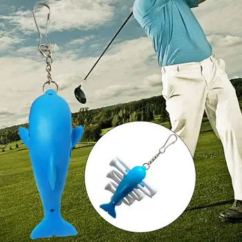 

Golf Nail Seat Durable Portable A275 TPE Blue Outdoor Sporting Training Shark Ball Seat Practical Lovely Leisure Playing